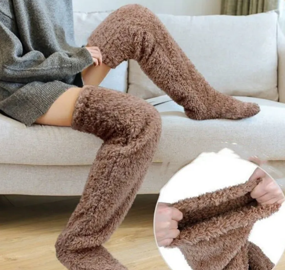 Fuzzy Leg Socks