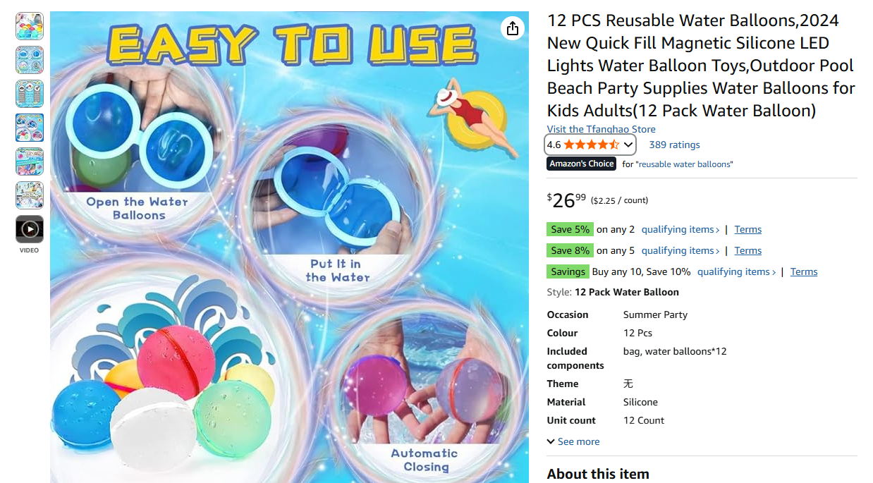 Reusable Water Balloons